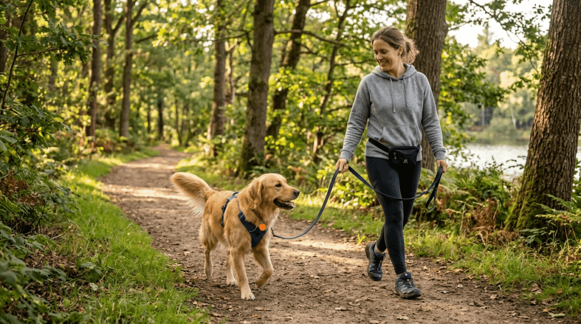 Comfortable dog walks showing relaxed and pleasant walking experience for dogs and owners.