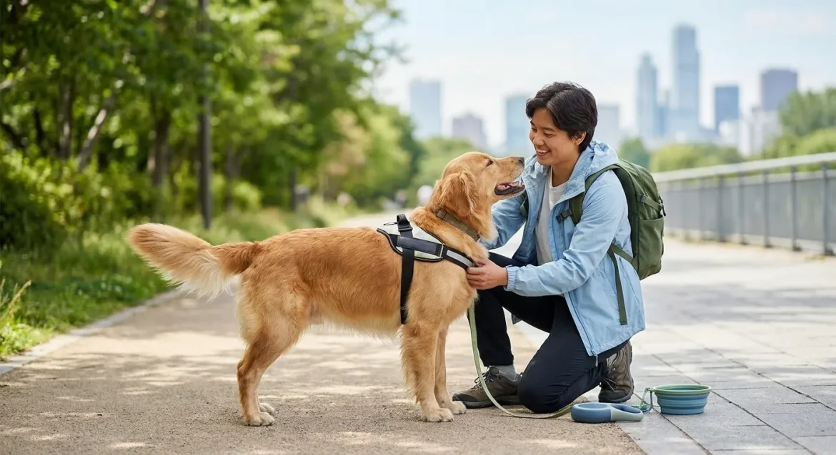 dog walking safety tips — Dog Walking Safety Tips for Urban & Trail Adventures