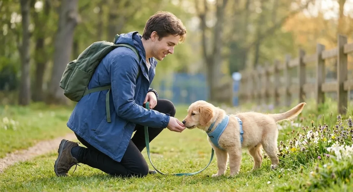 puppy's first walk — Puppy's First Walk: Creating Positive Outdoor Experiences
